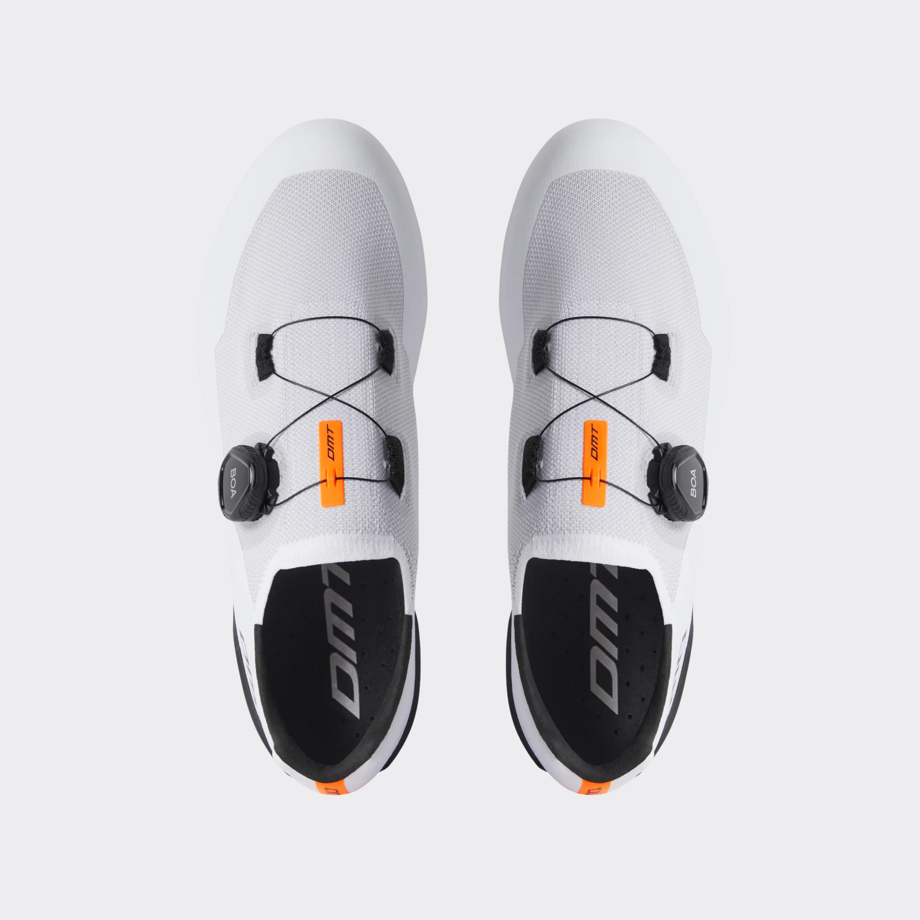 dmt-kr30-scarpe-ciclismo-strada-full-knit-white-black image 2