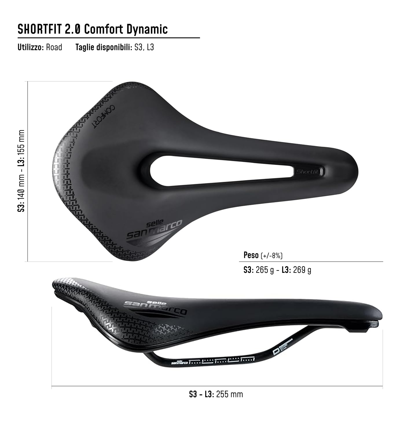selle-san-marco-shortfit-2-0-comfort-dynamic-sella-140x255mm image 5
