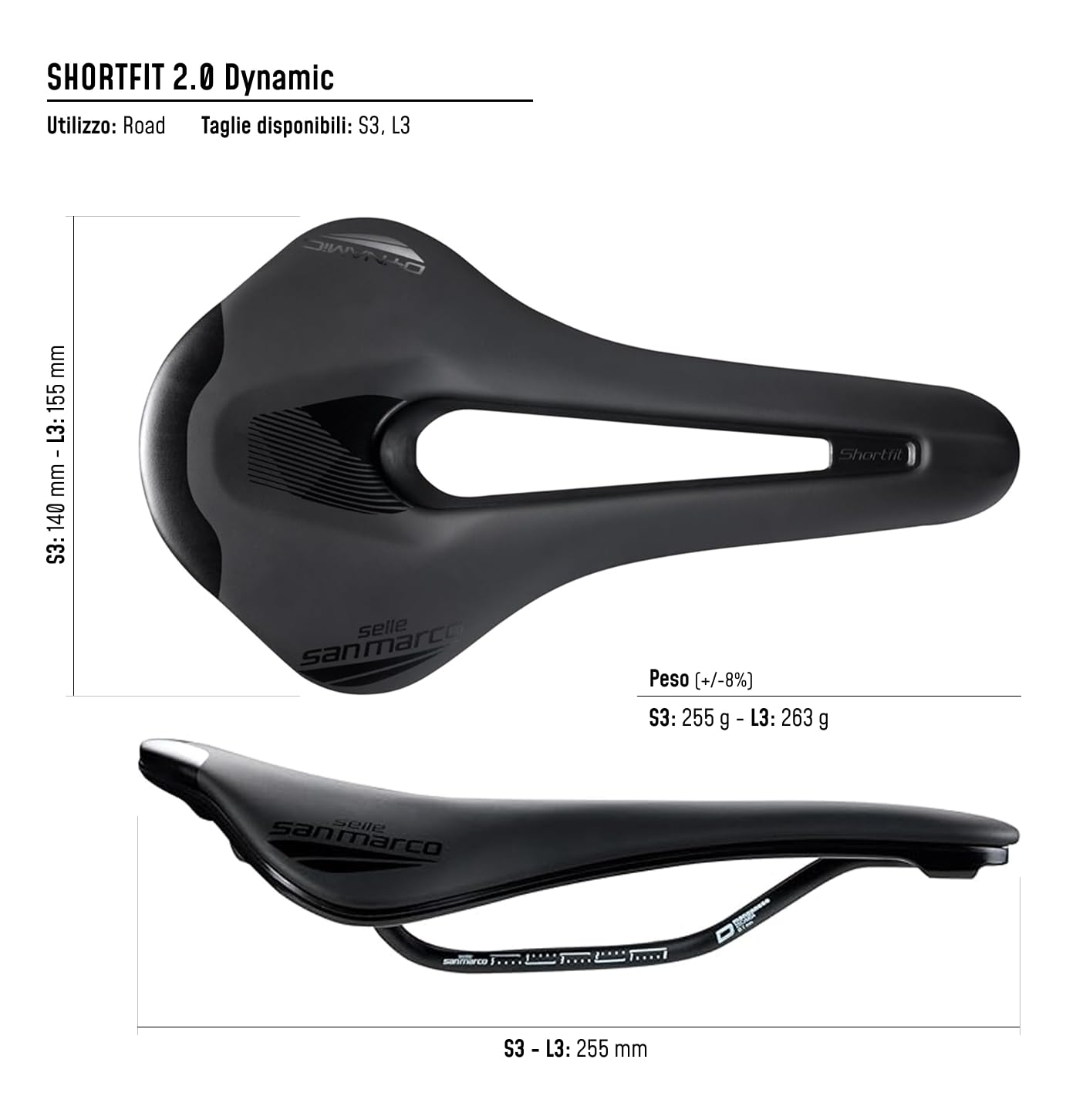 selle-san-marco-shortfit-2-0-dynamic-sella-strada-open-fit-nero image 5
