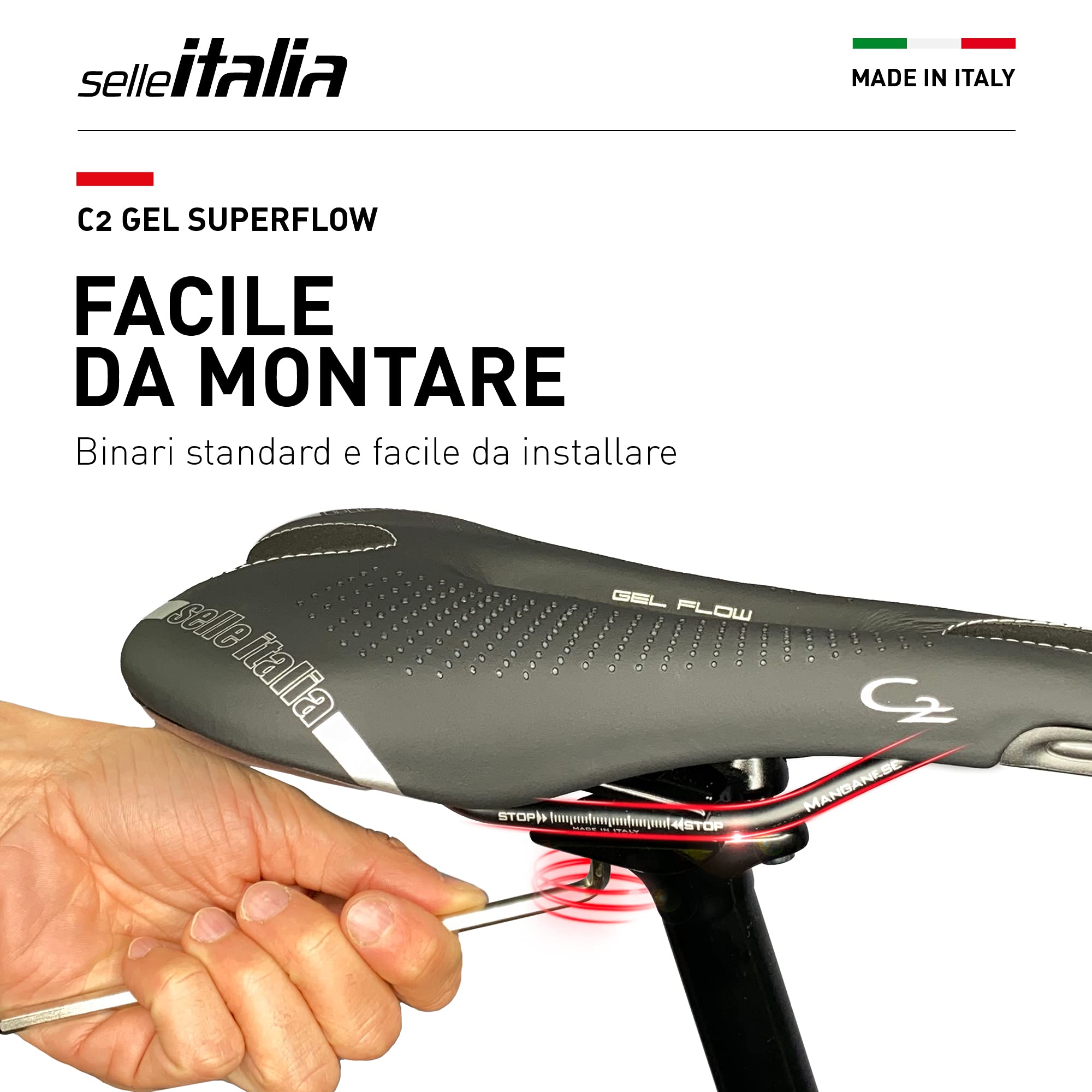 selle-italia-c2-gel-flow-sella-road-sportouring-manganese image 5