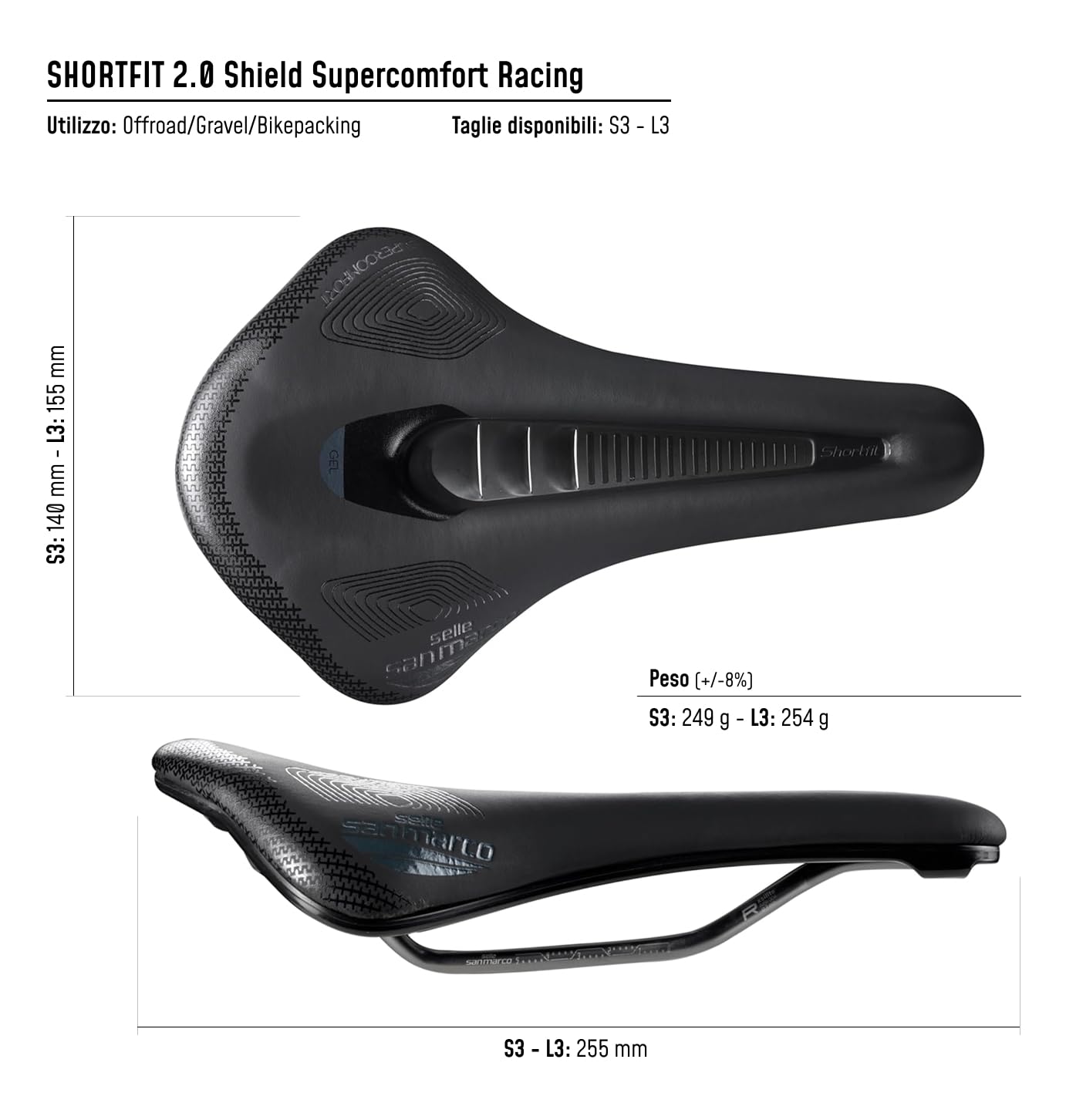 selle-san-marco-shortfit-2-0-shield-supercomfort-racing-sella-gravel image 5