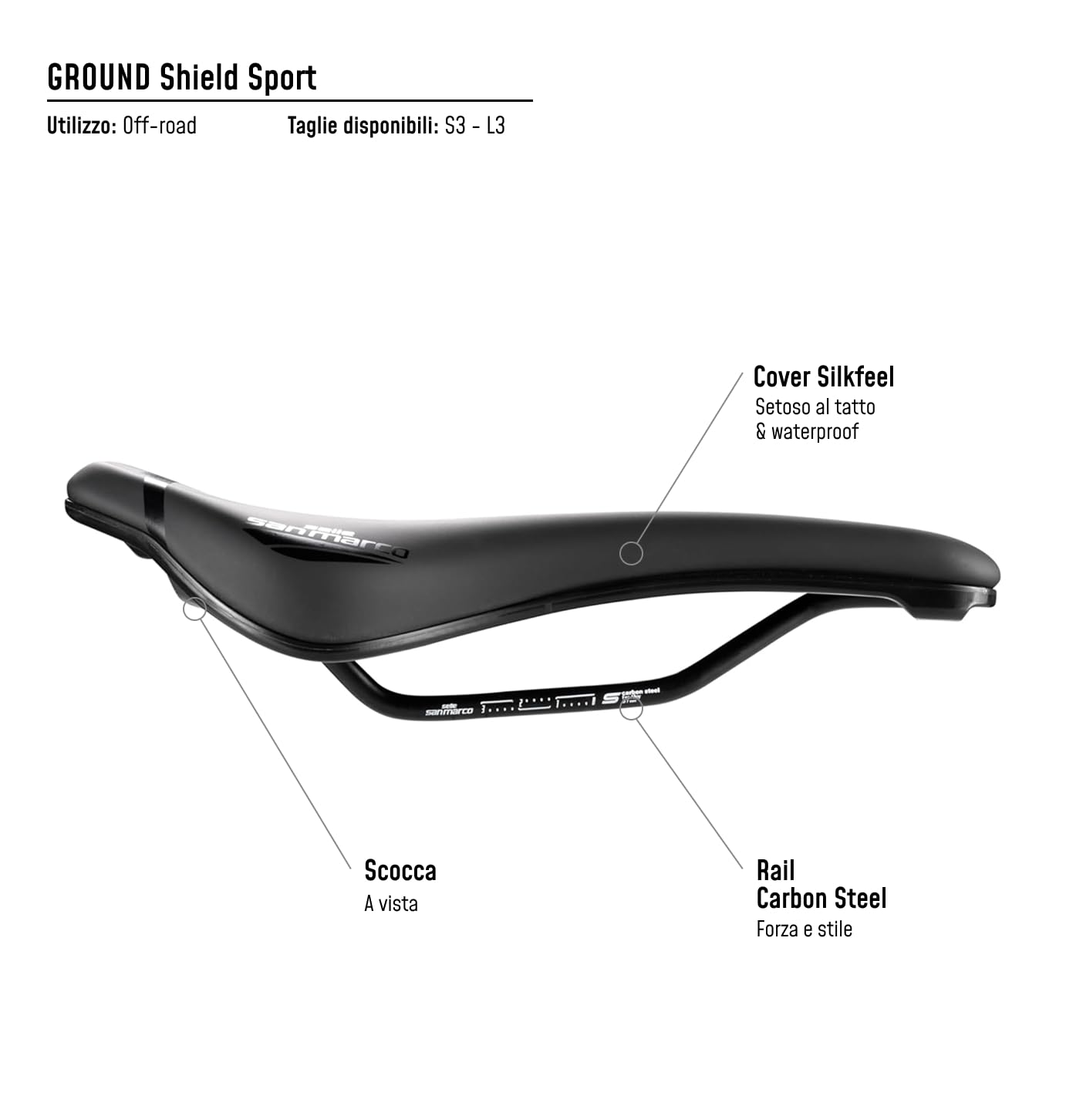 selle-san-marco-ground-shield-sport-sella-mtb-off-road-open-fit-con-shield-paraf image 8
