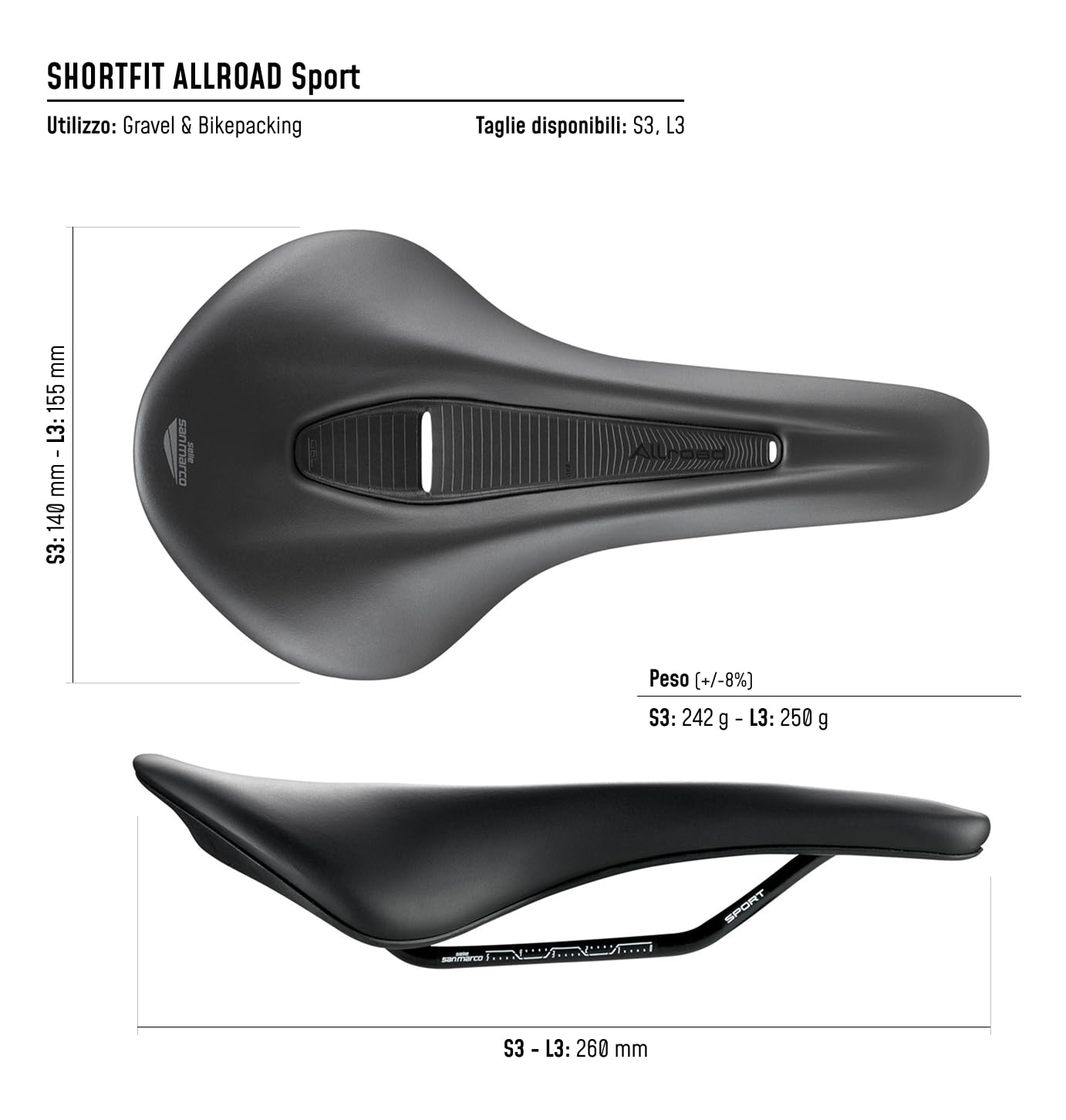 selle-san-marco-shortfit-allroad-sport-sella-gravel-acciaio image 5