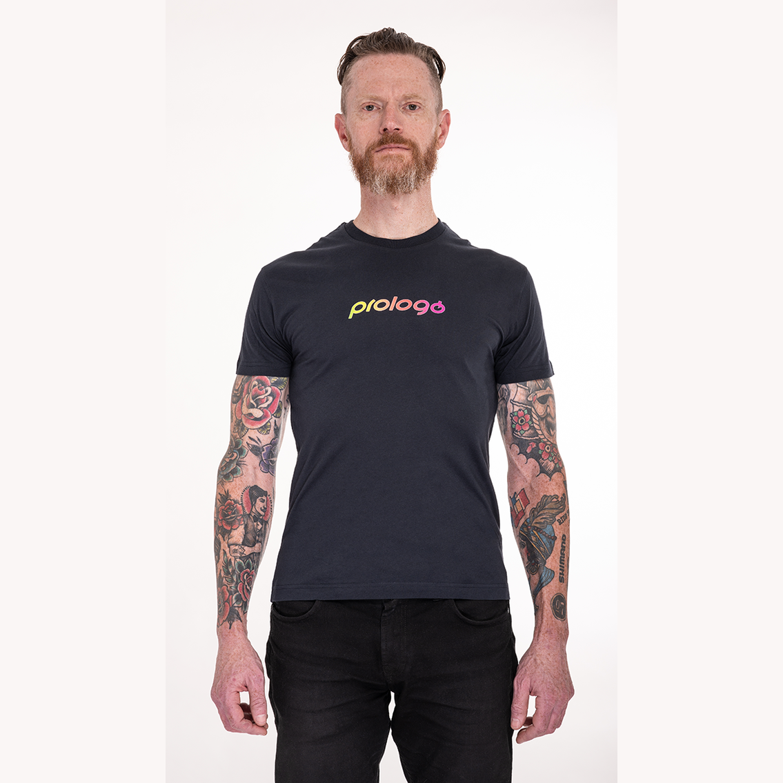 prologo-t-shirt-grey-colorful-logo-regular-fit image 8