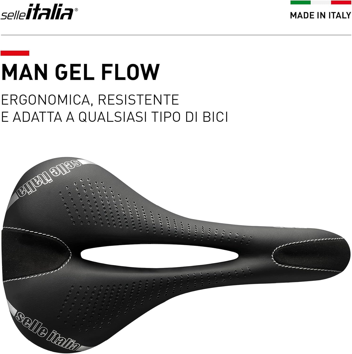 selle-italia-man-gel-flow-sella-bici-city-trekking-comfort-gel image 2
