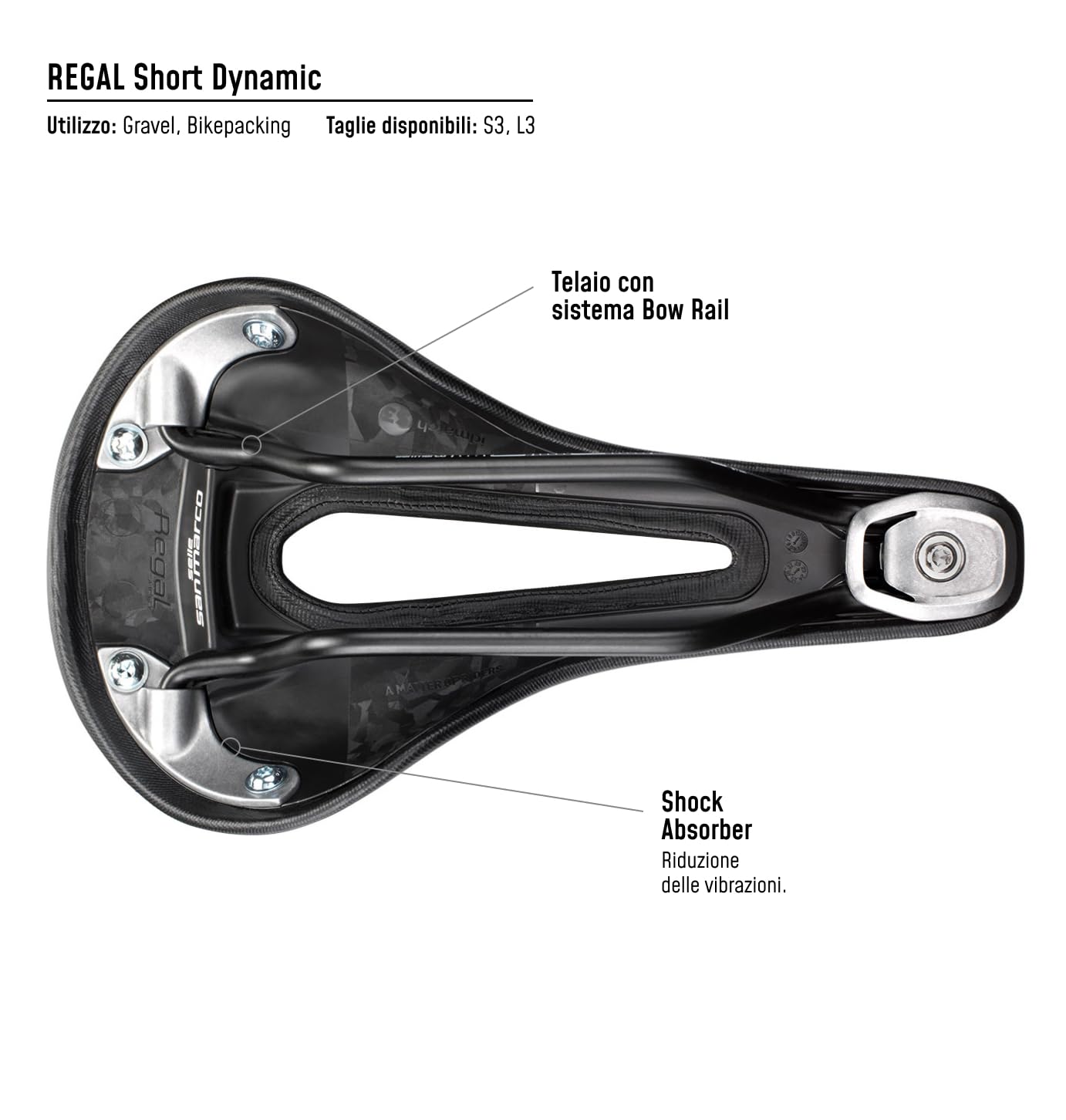 selle-san-marco-regal-short-sella-gravel-bikepacking-bow-rail-borchie image 6
