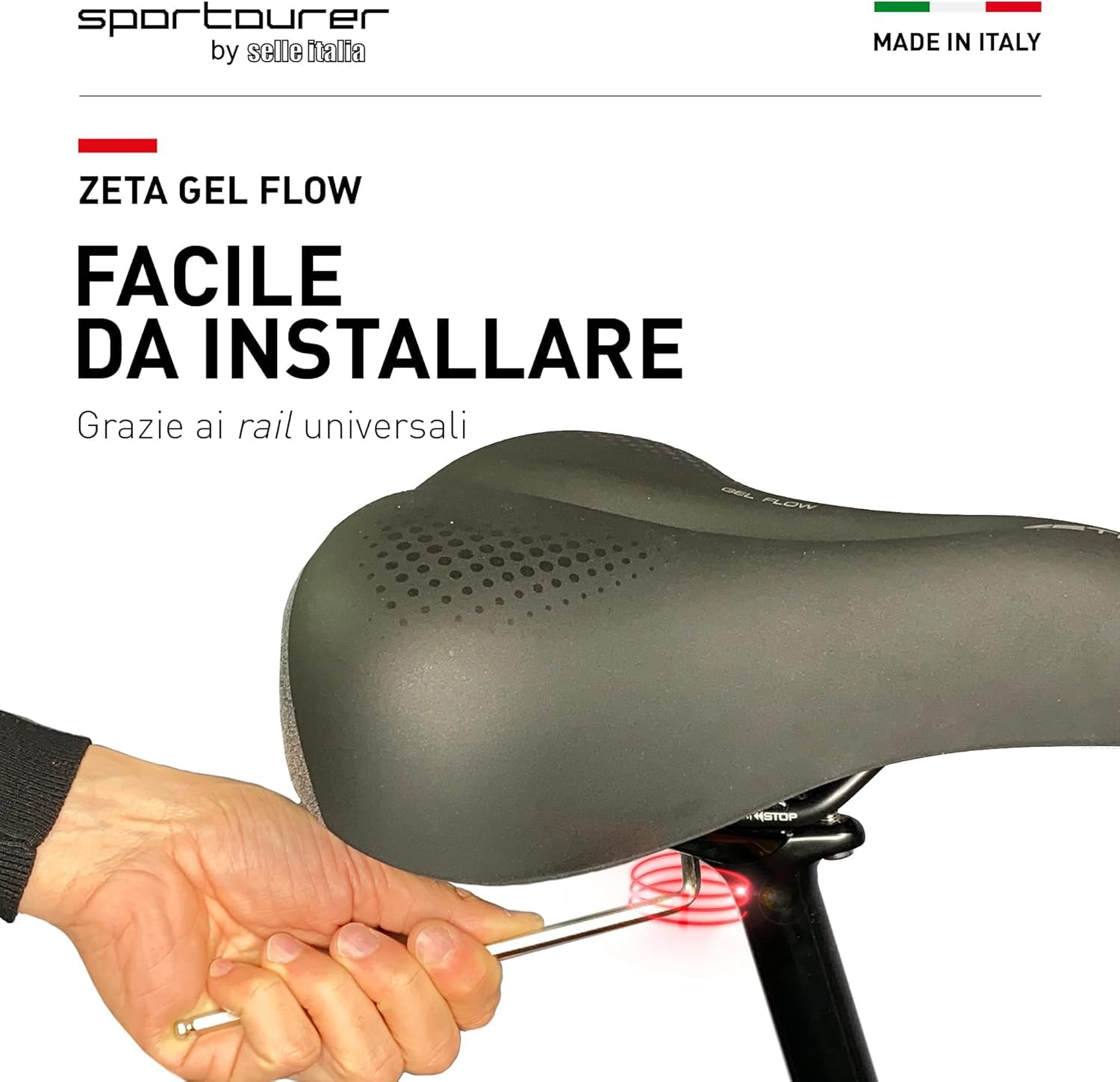sportourer-zeta-comfort-gel-superflow-sella-city-nera image 6