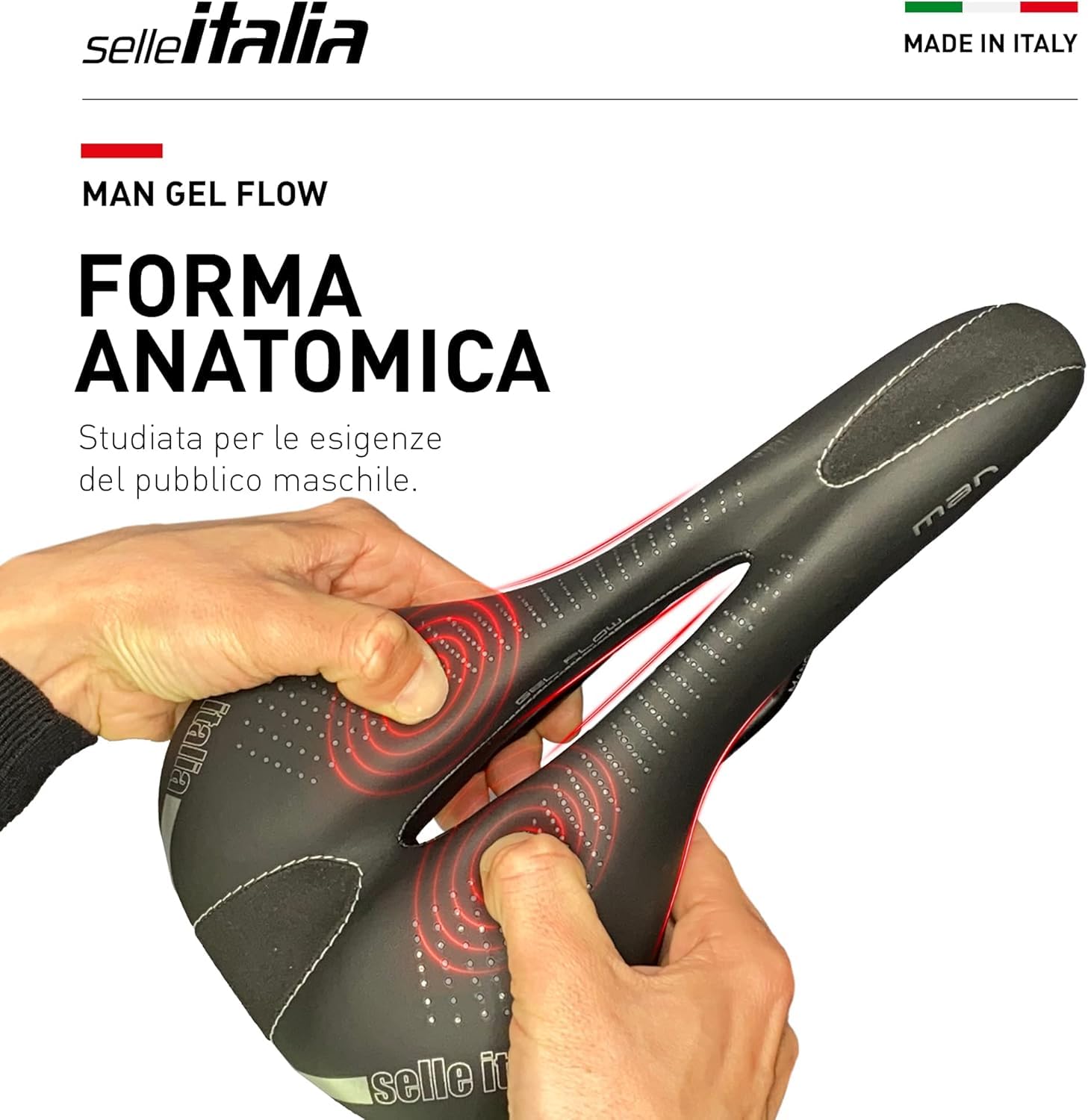 selle-italia-man-gel-flow-sella-bici-city-trekking-comfort-gel image 4