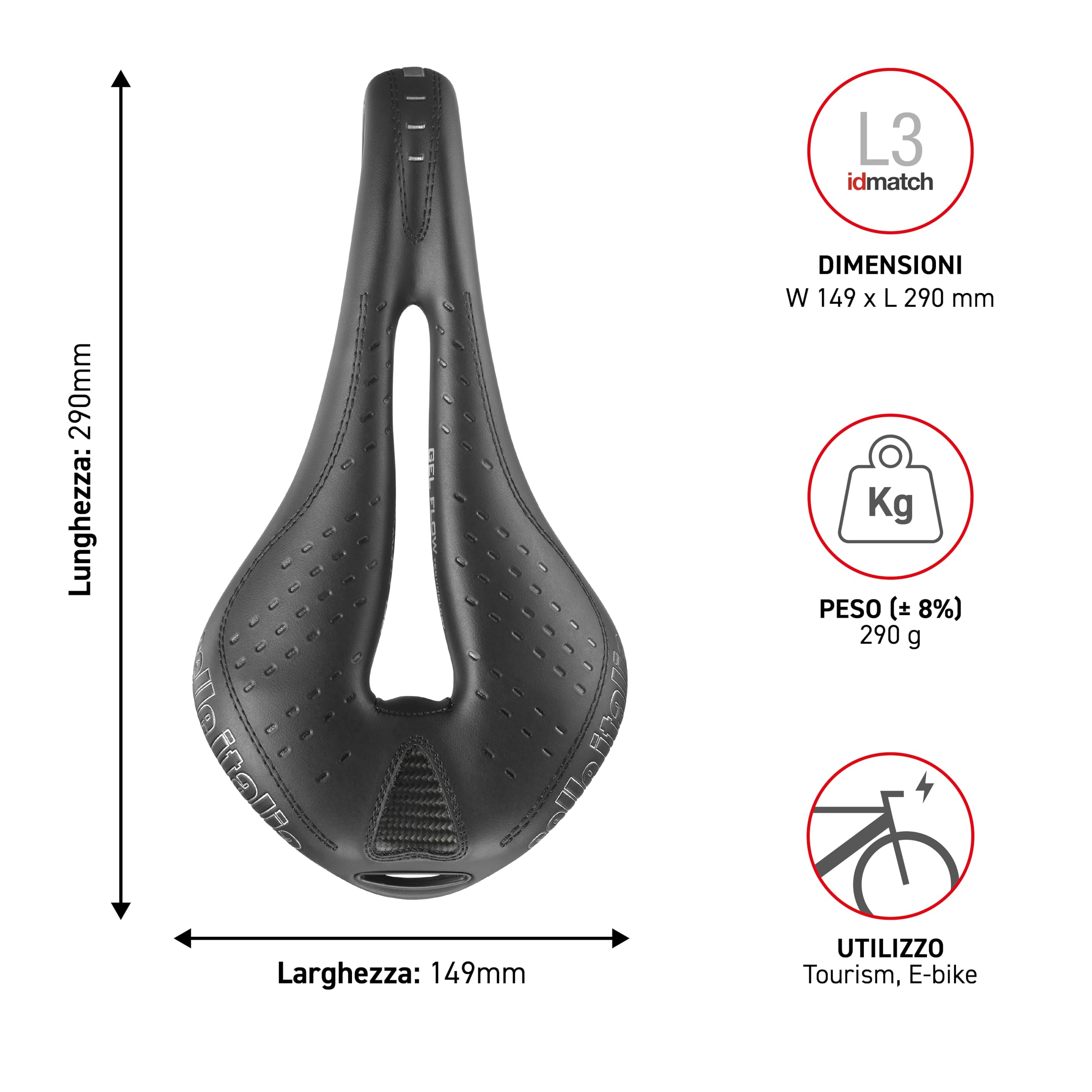 selle-italia-max-flite-gel-flow-racing-l3-nera image 4