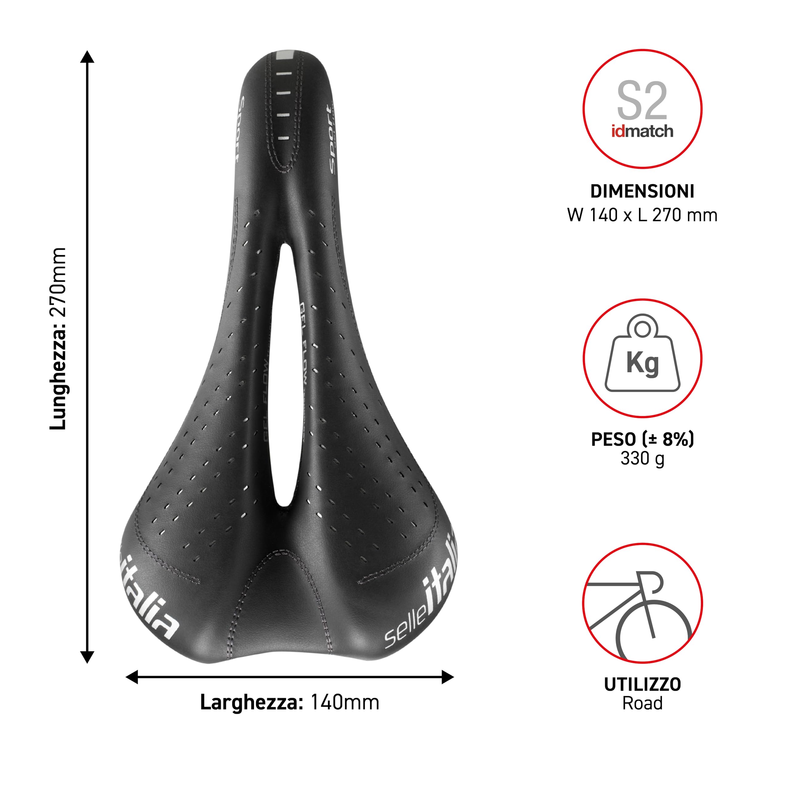 selle-italia-sport-gel-flow-sella-bici-comfort-duro-tek image 4