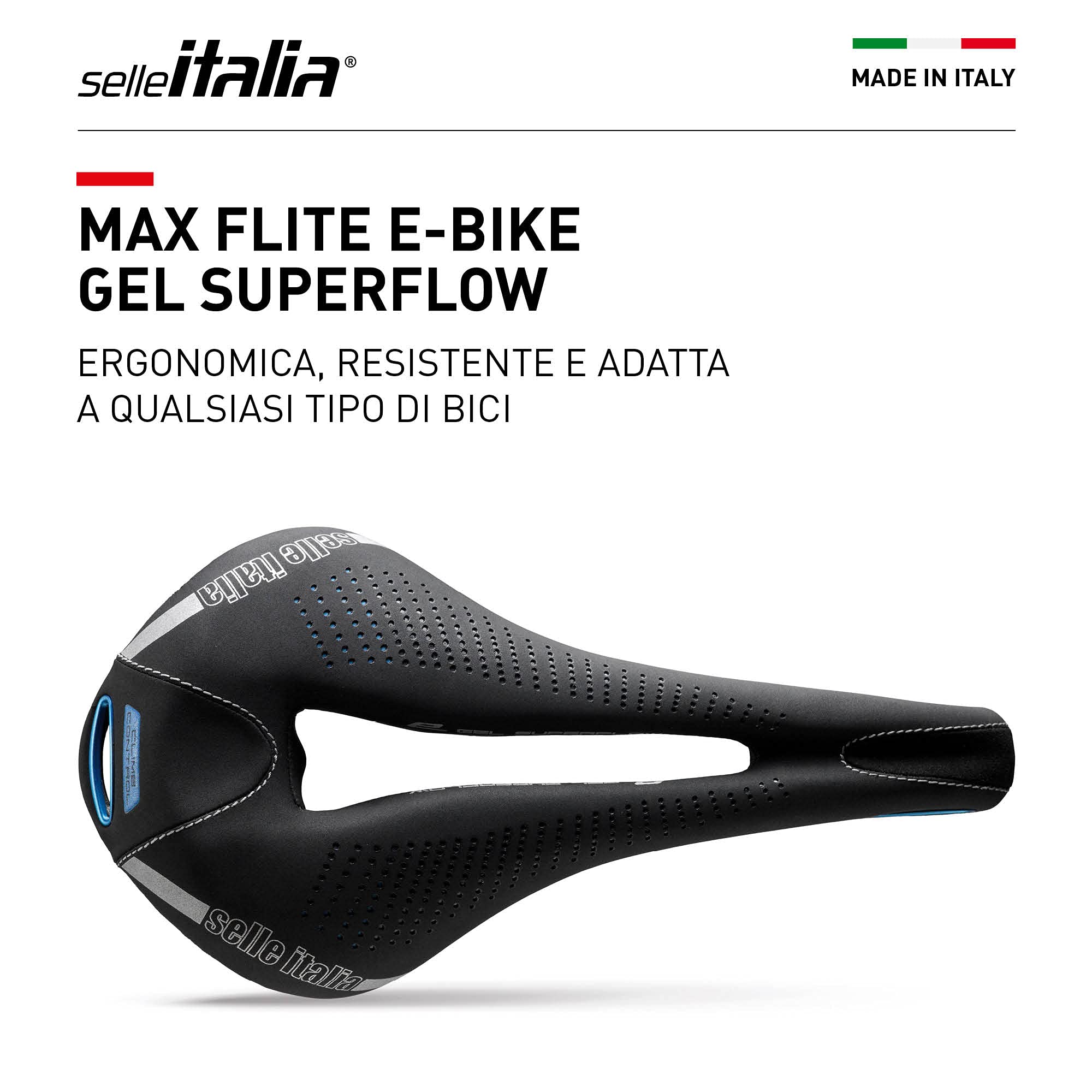 selle-italia-max-flite-e-bike-gel-superflow-ti-316-sella-gran-turismo image 4