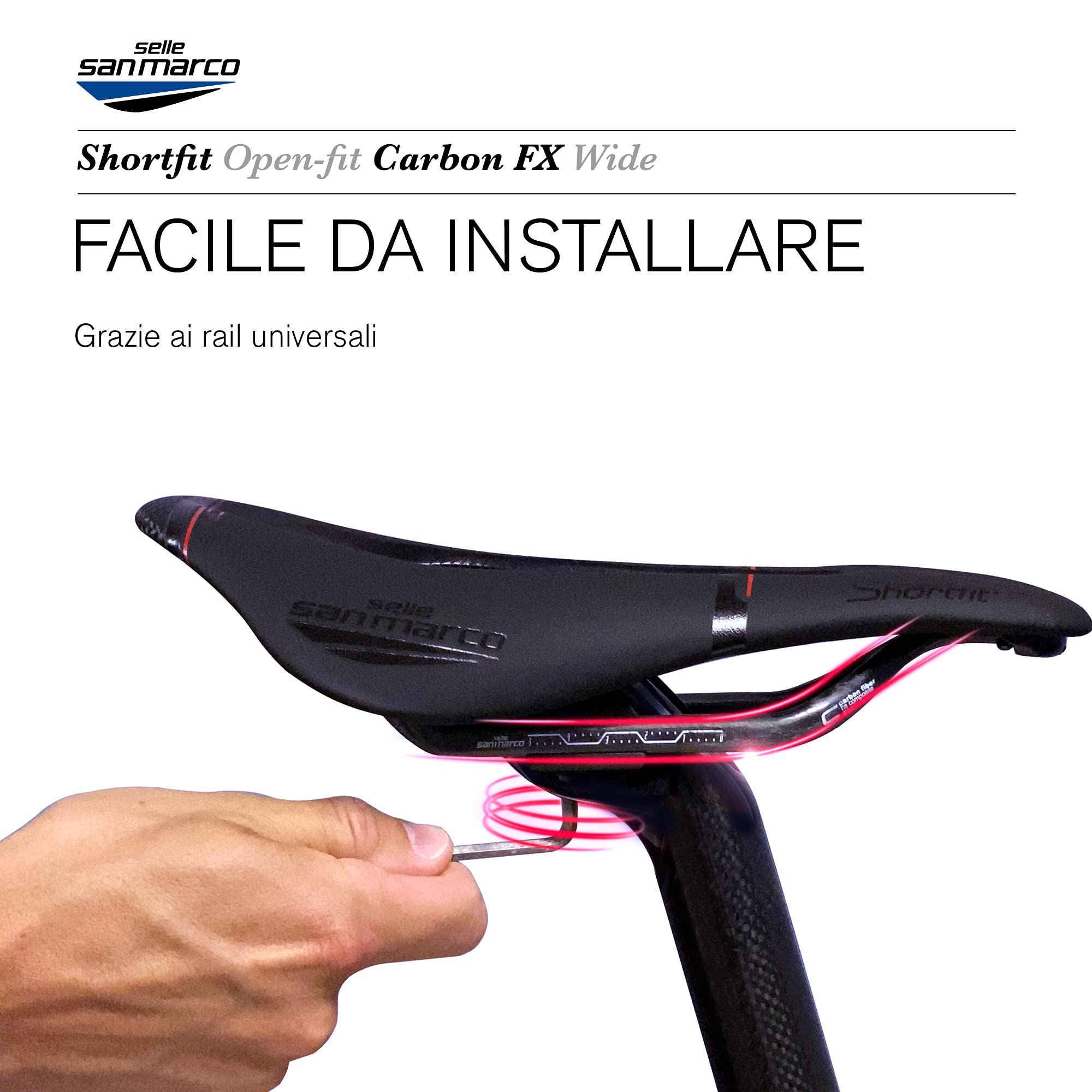 selle-san-marco-shortfit-carbon-fx-sella-corsa-gravel-carbonio-150-g image 8