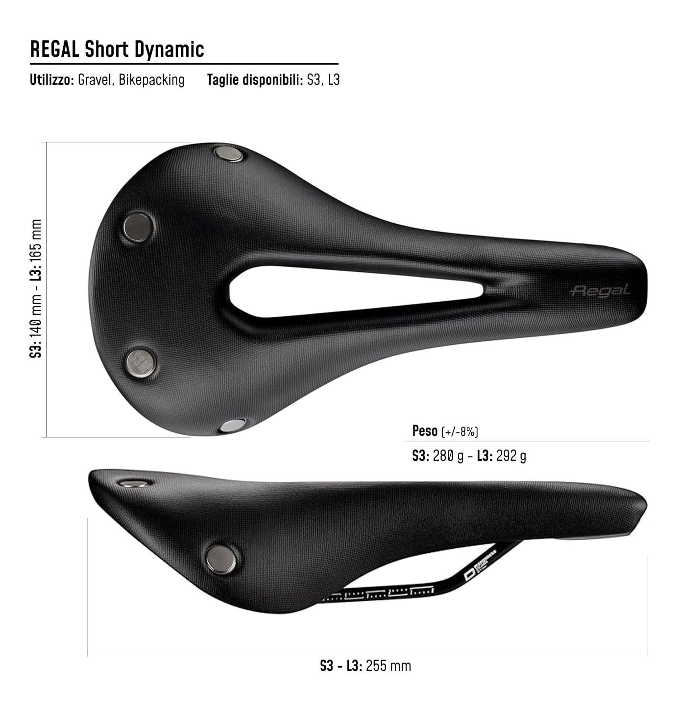 selle-san-marco-regal-short-sella-gravel-bikepacking-bow-rail-borchie image 5