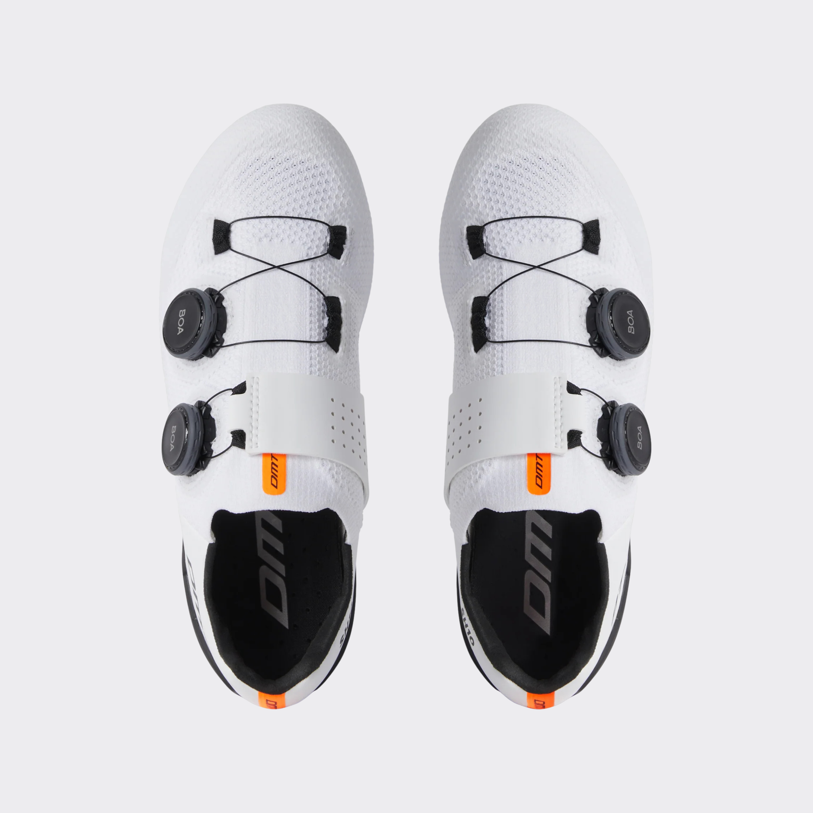 dmt-sh10-scarpe-ciclismo-strada-bianco-nero image 2