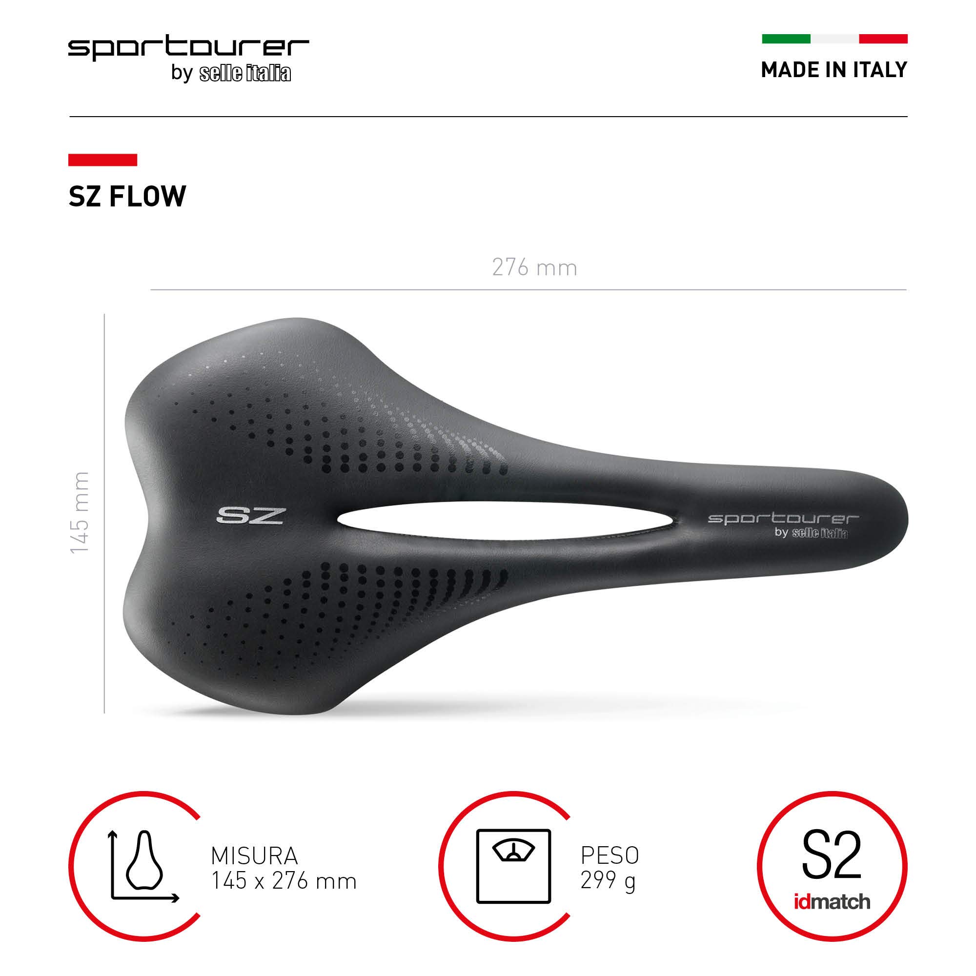 sportourer-by-selle-italia-sella-bici-comfort-flow-nero image 5