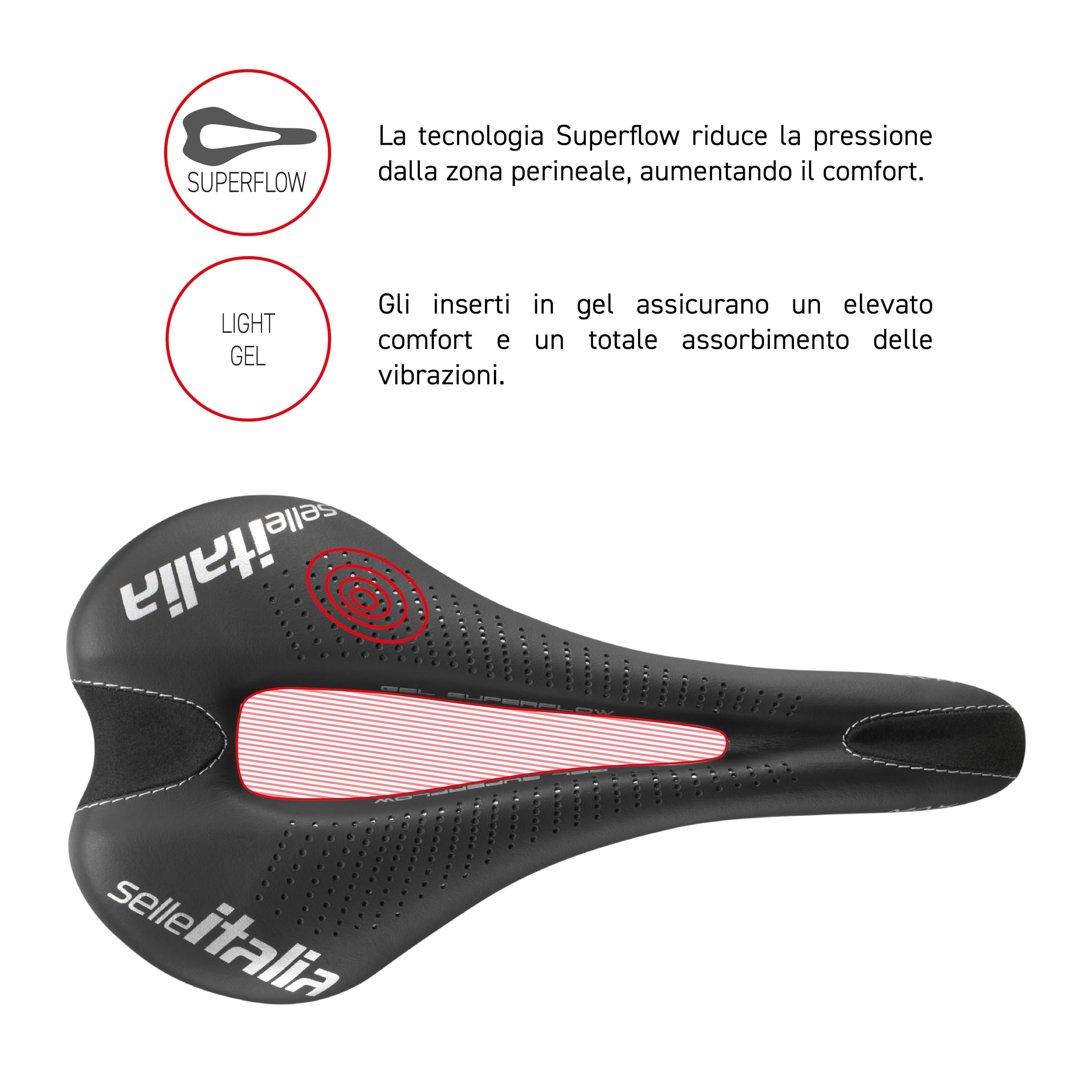 selle-italia-max-slr-gel-superflow-l3-sella-bici-nera-145-mm image 5