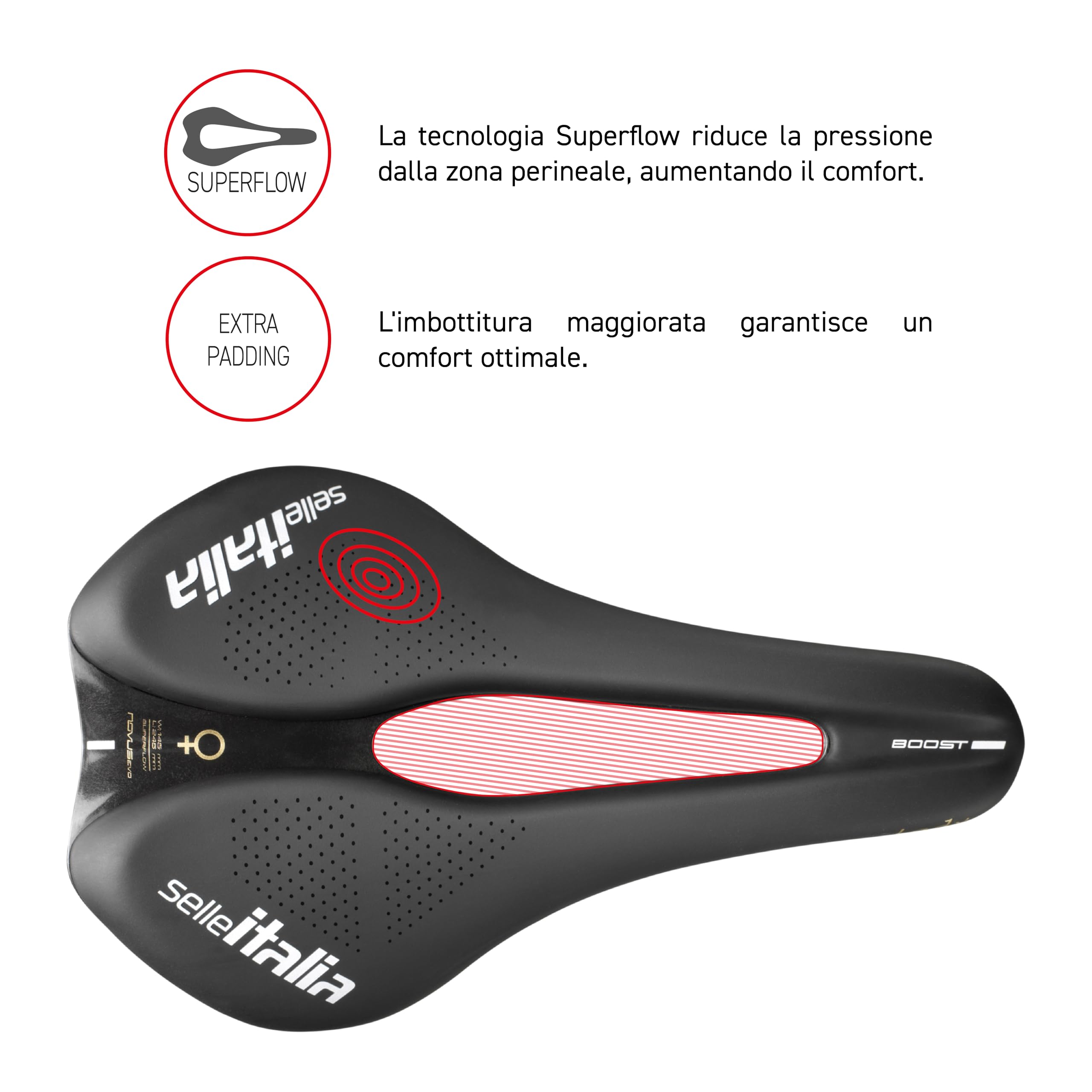 selle-italia-novus-boost-evo-lady-tm-superflow-sella-donna image 7