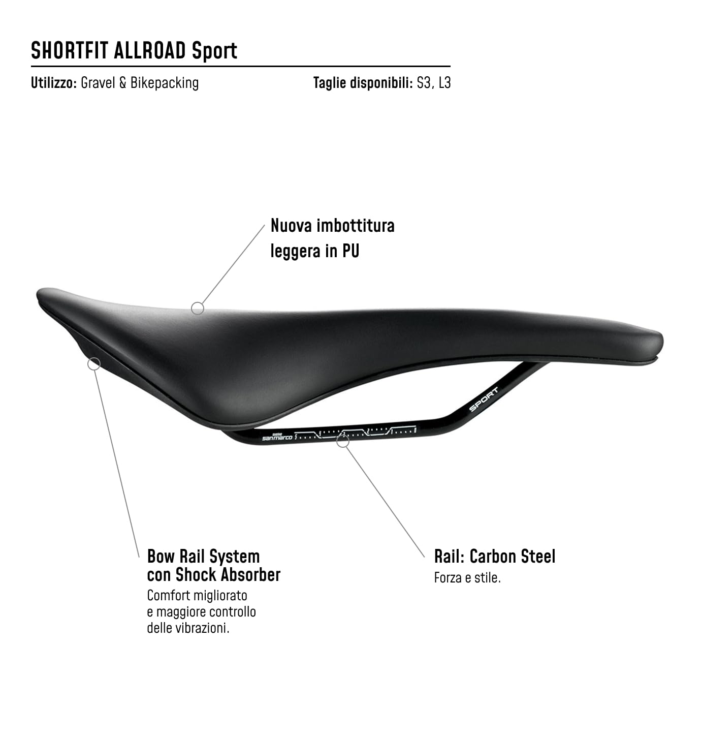 selle-san-marco-shortfit-allroad-sport-sella-gravel-acciaio image 7