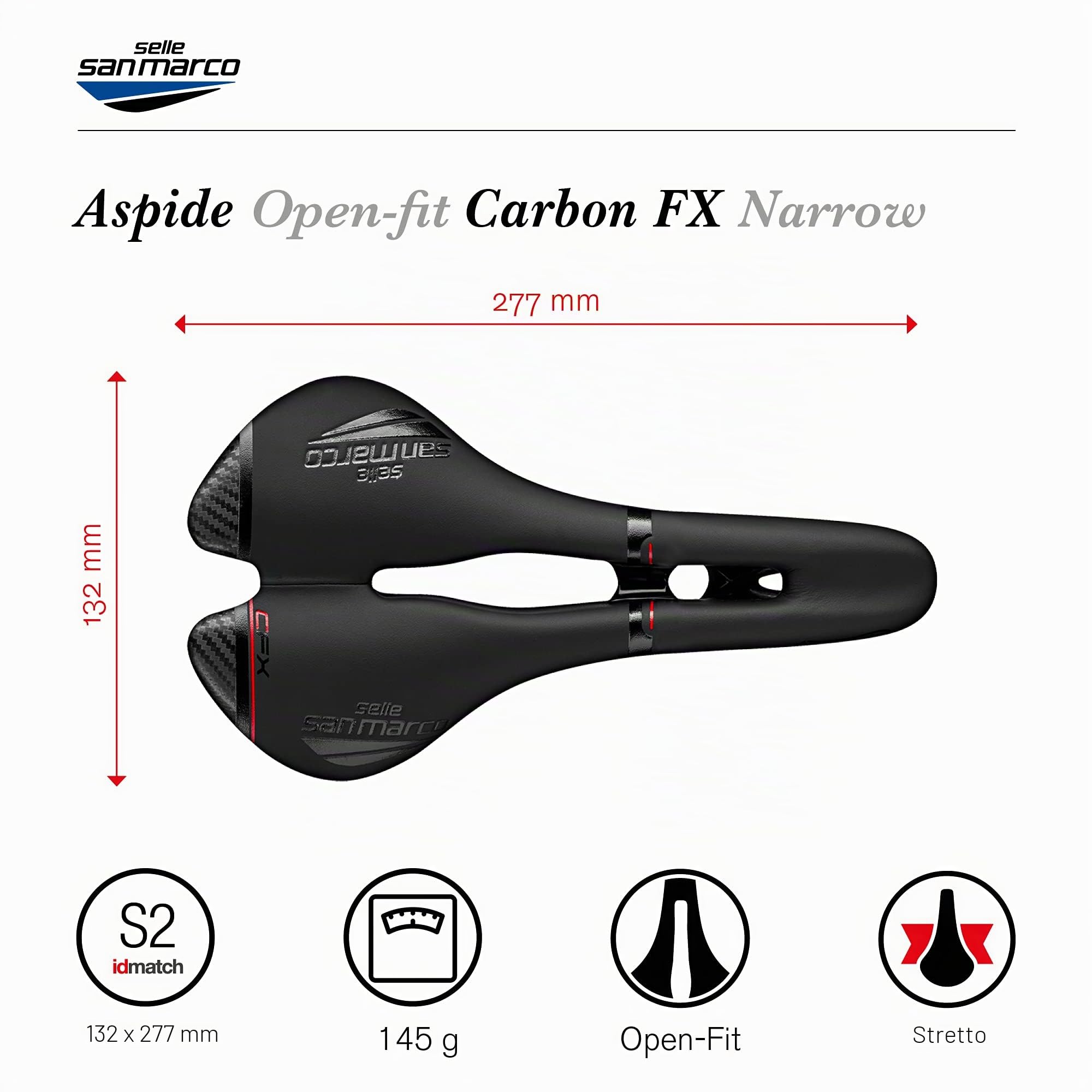 selle-san-marco-aspide-carbon-fx-sella-bici-strada-unisex image 6