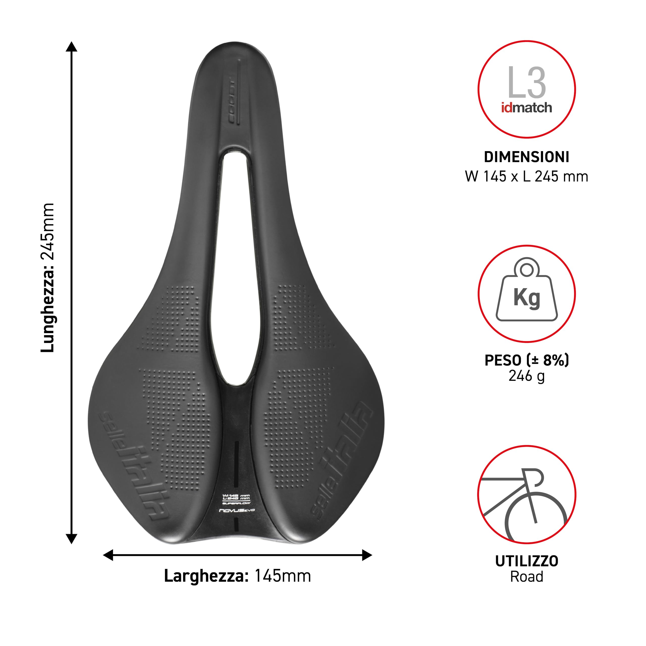 selle-italia-novus-boost-evo-superflow-sella-strada-mtb-e-bike image 6