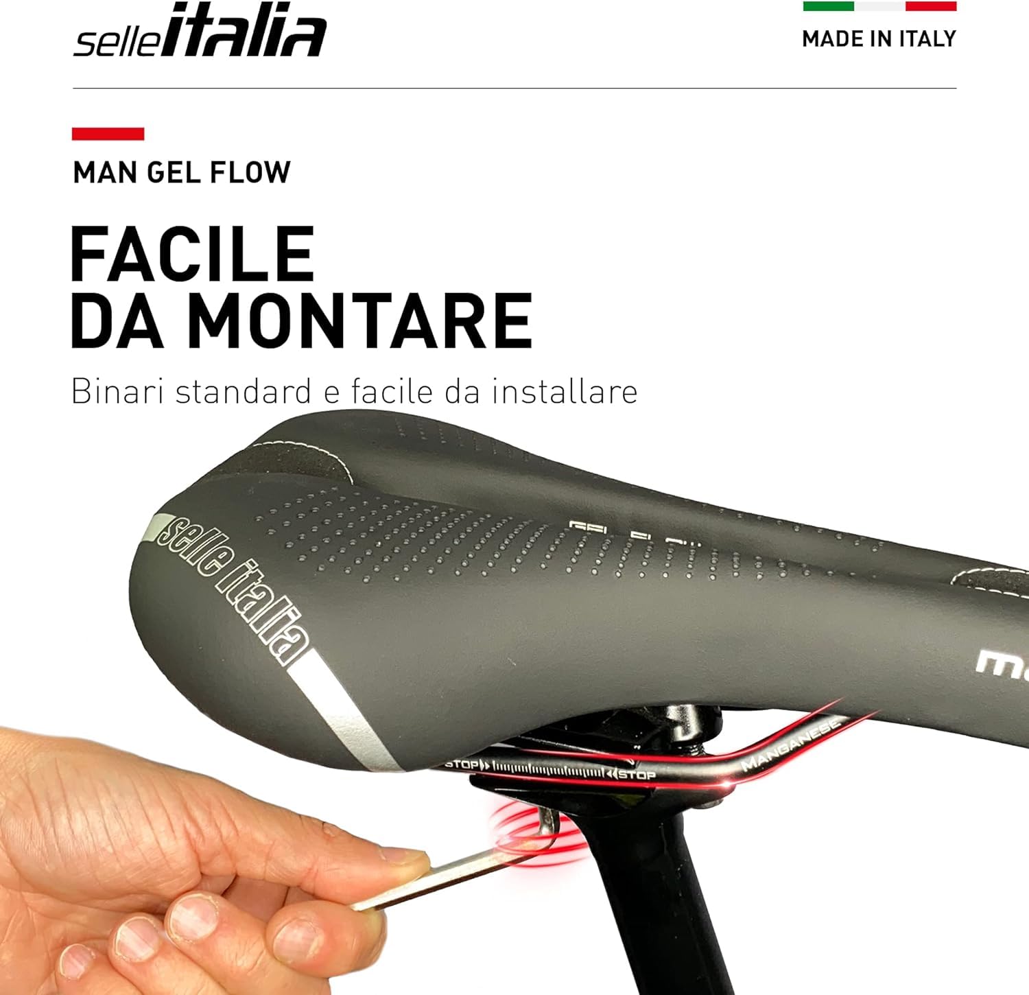 selle-italia-man-gel-flow-sella-bici-city-trekking-comfort-gel image 5