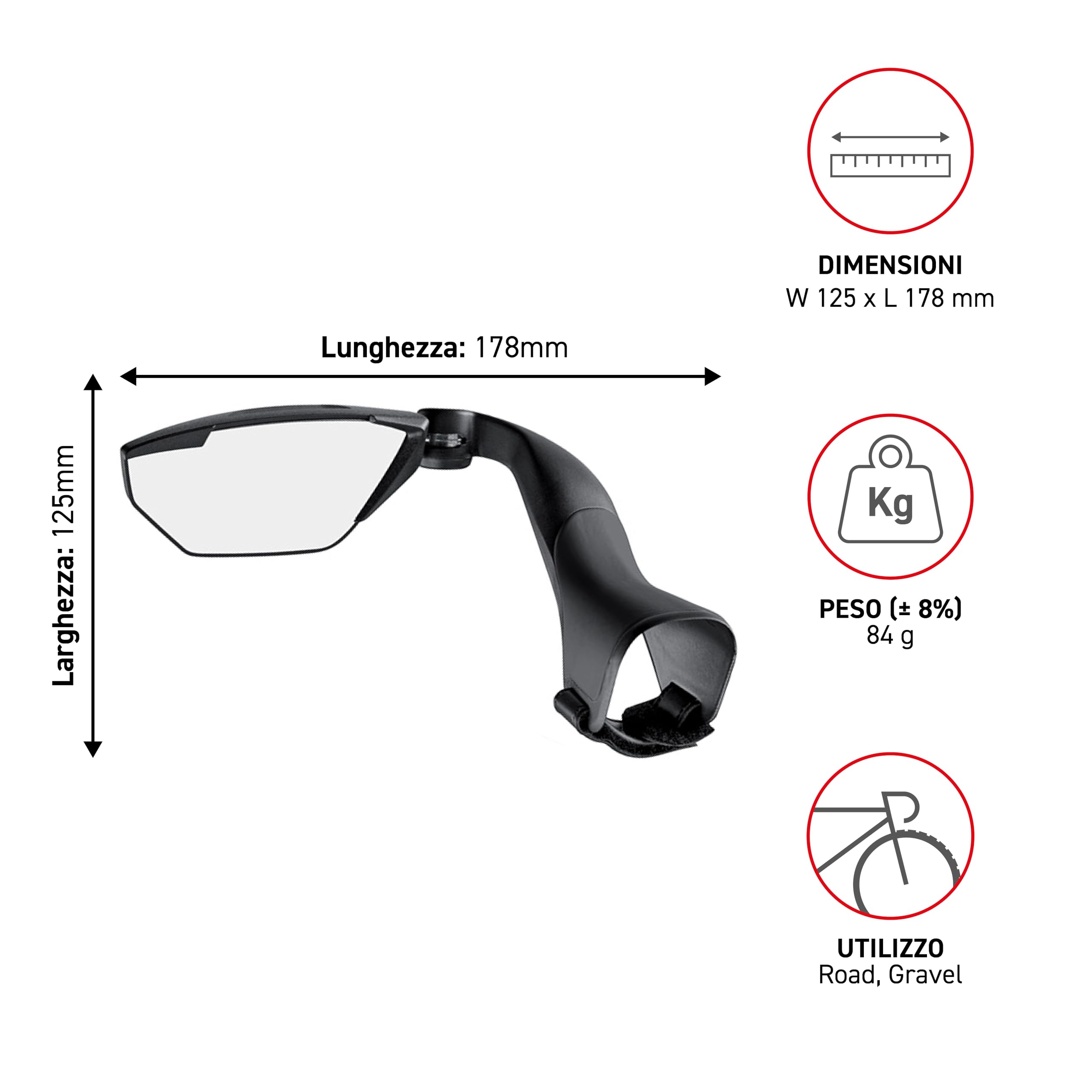 selle-italia-eyelink-specchietto-manubrio-bici-corsa-nero-125x178-mm image 6