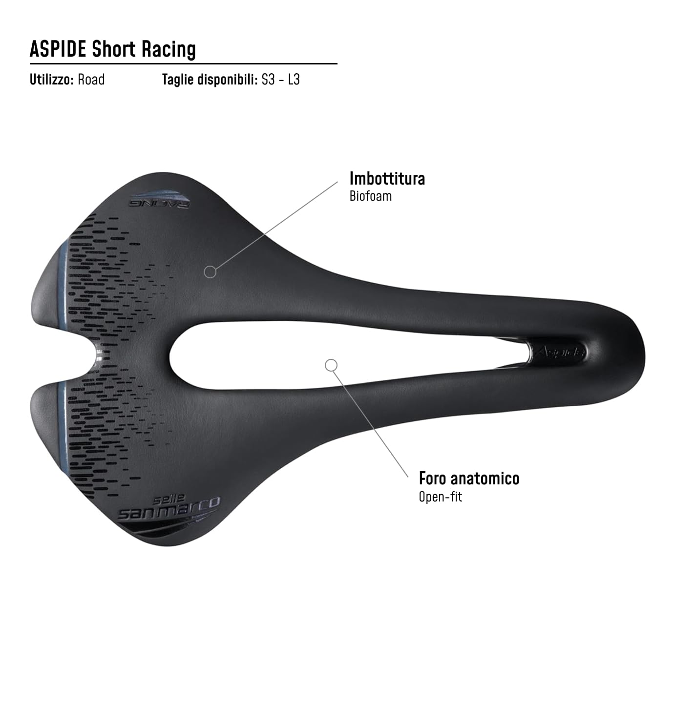 selle-san-marco-aspide-short-racing-sella-corta-da-corsa-xsilite image 6