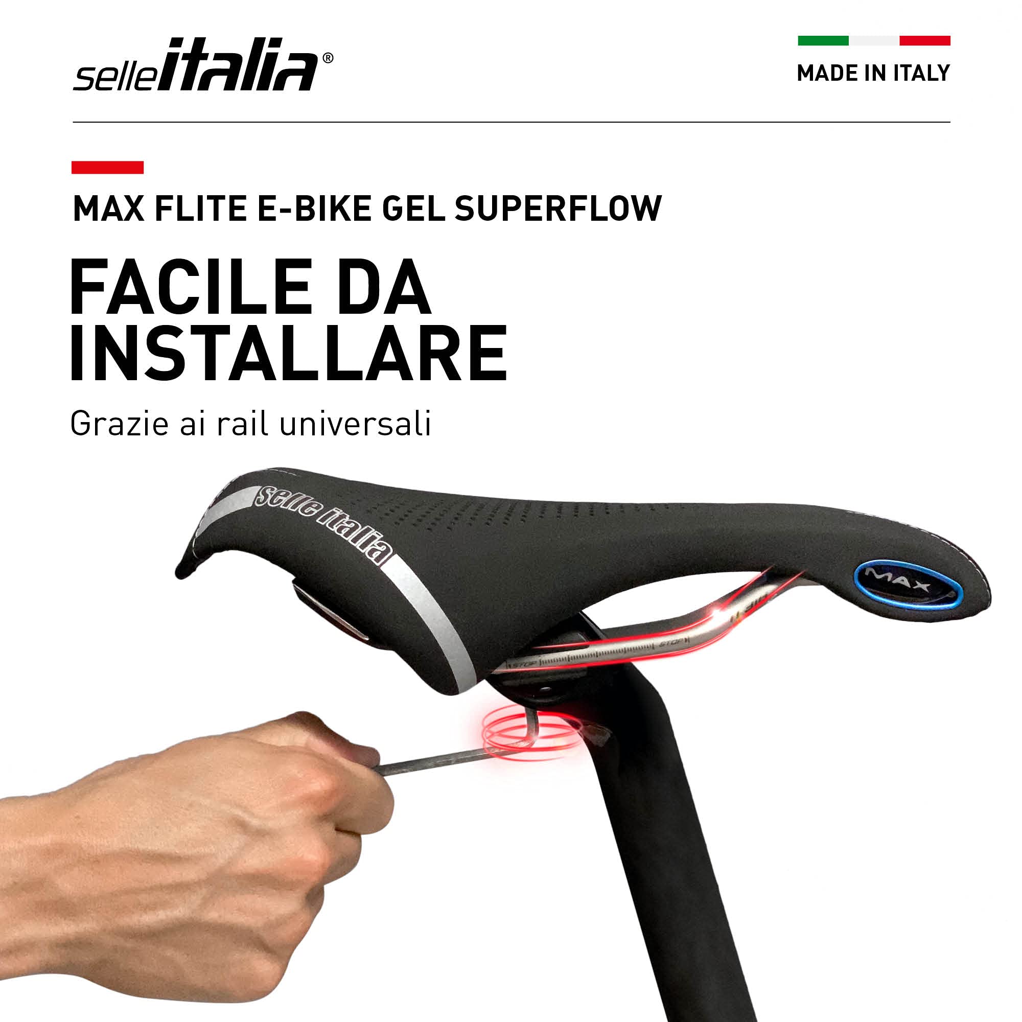 selle-italia-max-flite-e-bike-gel-superflow-ti-316-sella-gran-turismo image 7