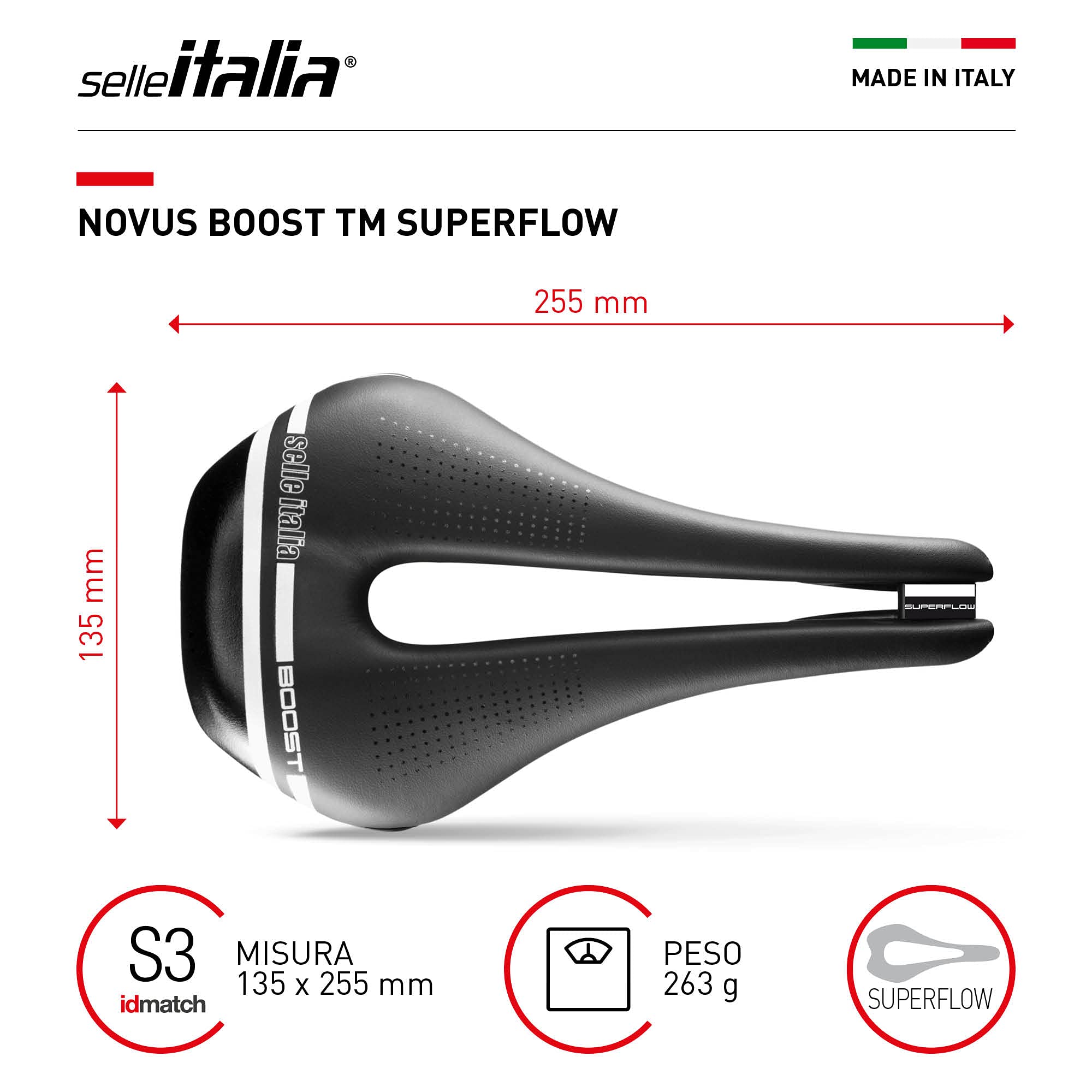 selle-italia-novus-boost-tm-superflow-sella-performance-nero image 3