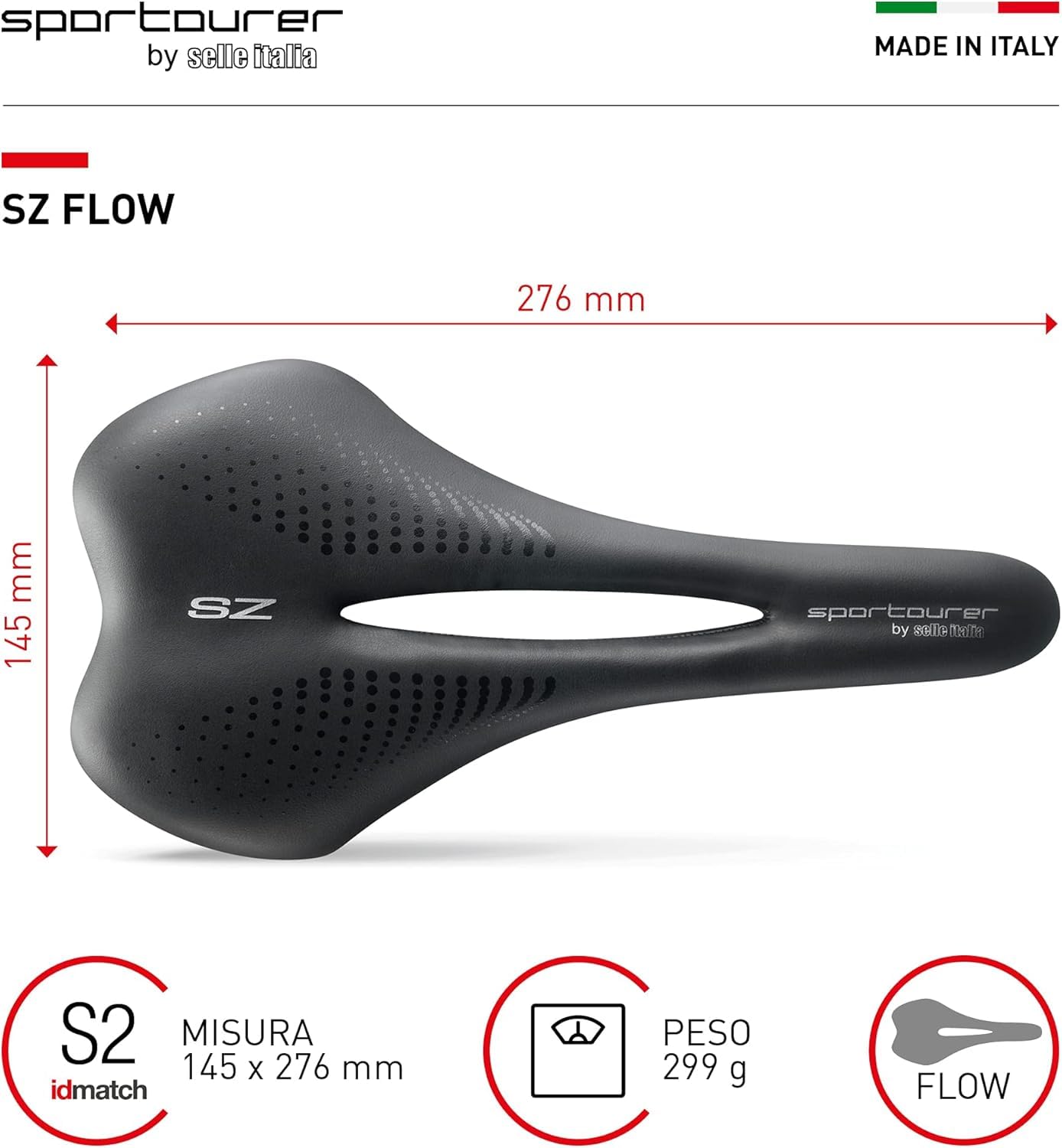 sportourer-by-selle-italia-sella-bici-comfort-flow-nero image 4
