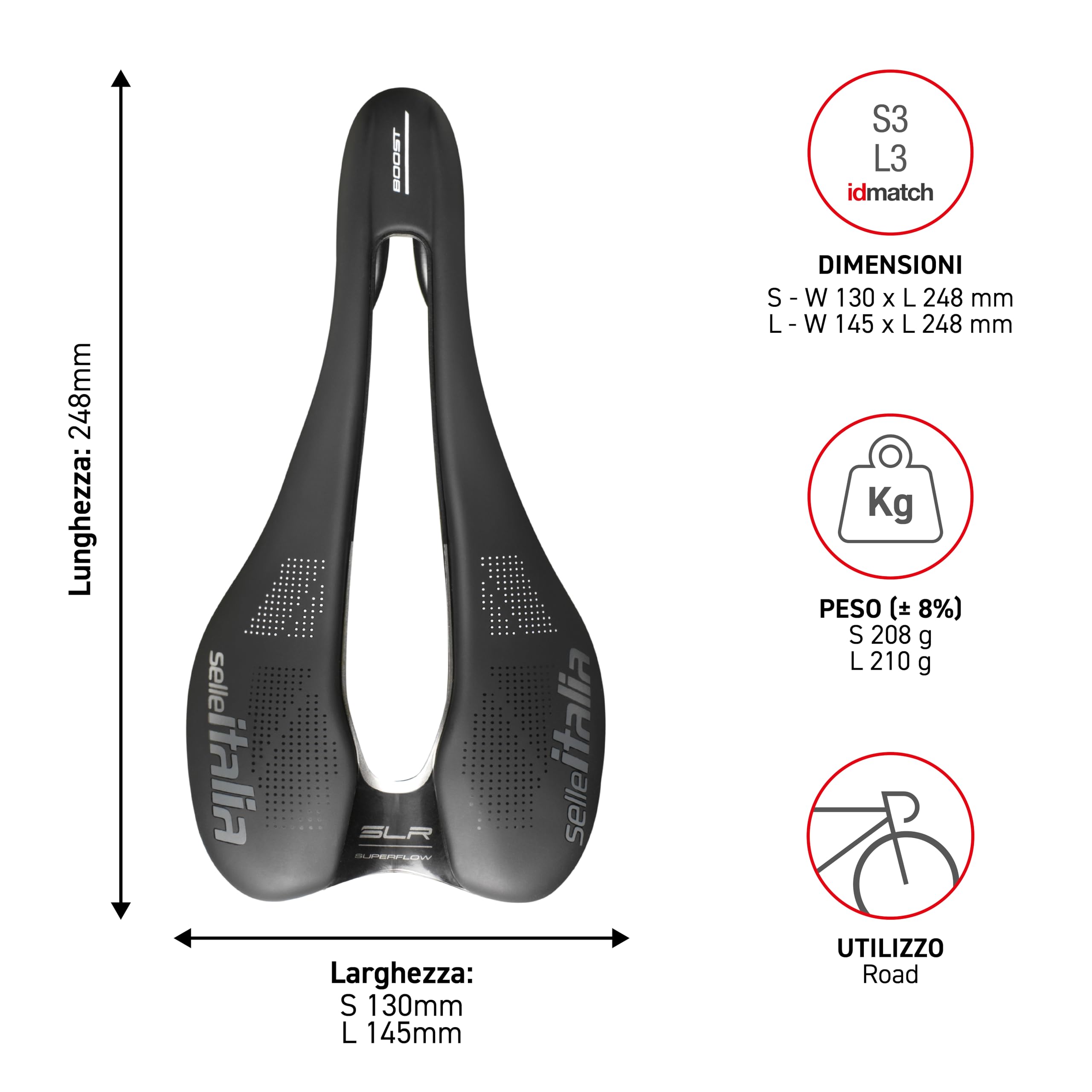 selle-italia-slr-boost-tm-superflow-sella-bici-strada-145x248-mm image 6