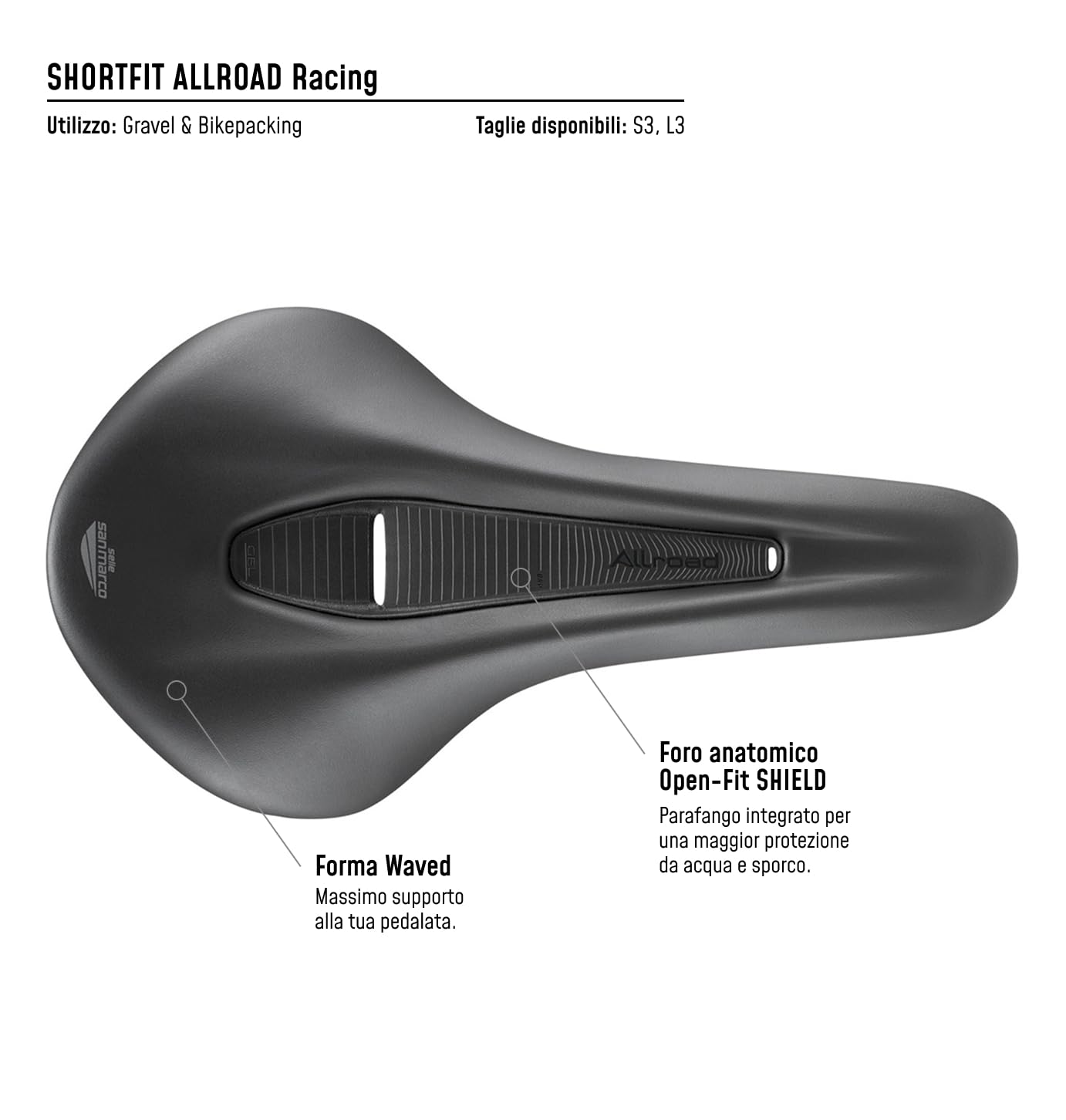 selle-san-marco-shortfit-allroad-racing-sella-gravel-xsilite image 6