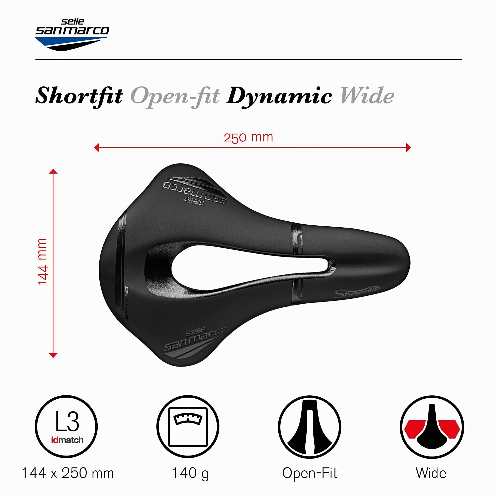 selle-san-marco-shortfit-dynamic-sella-bici-corta-250-mm image 4