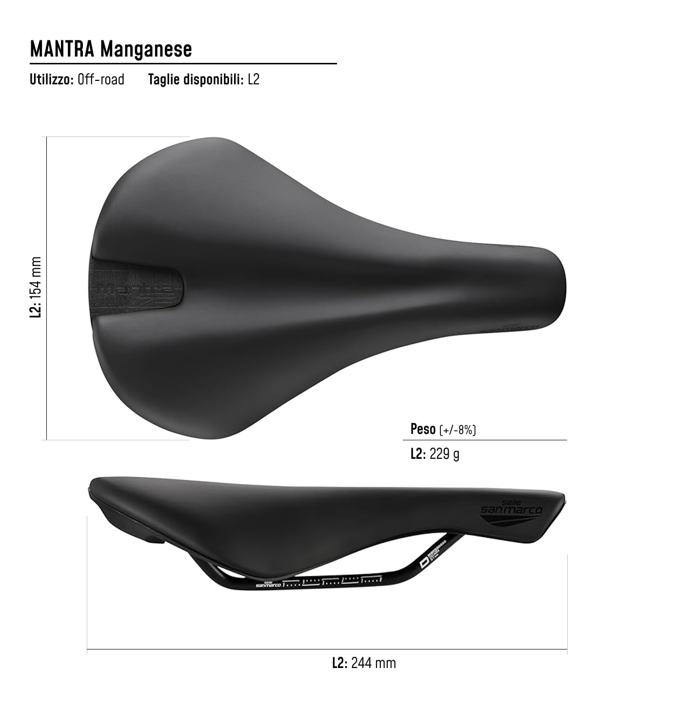 selle-san-marco-mantra-manganese-l2-sella-off-road-gravel-flat image 5